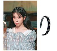 Diademas coreano televisión Drama Star Snow CopoTe Velvet Shiny Rhinestone Diadema for femeninas Accesorios for la cabeza diaria Diadema Mujer