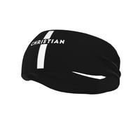 Diademas Cruz es un símbolo religioso cristiano Banda para el sudor para mujeres Hombres-Yoga Banda para el sudor Bandas elásticas anchas para el cabello para deportes Fitness