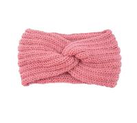 Diademas cruzadas con nudo de Color degradados a la moda for mujer, diadema cálida for otoño e invierno, accesorios for el cabello turbante elástico Para el cabello de mujer(Pink-01)