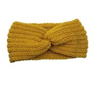 Diademas cruzadas tejidas con perlas for mujer y niña, accesorios for el cabello hechos a mano, gorros for Otoño e Invierno, calentador de orejas, banda elástica for 3 uds Para Mujer(Yellow B)