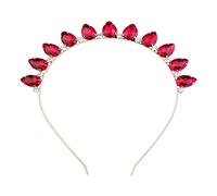 Diademas de aleación con decoración de cristal colorido para mujer, diadema brillante para boda, fiesta, disfraz, boda, fiesta, cosplay, cristal brillante