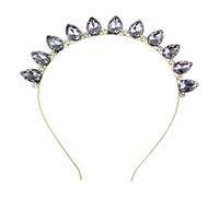 Diademas de aleación con diamantes de imitación, decoración de cristal colorido, diademas brillantes para mujer, diadema para bodas y fiestas