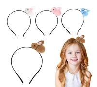 Diademas de conejo de Pascua | 4 diademas de conejo, accesorios para el cabello, decoración de Pascua para mujeres, niñas y niños