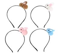 Diademas de Conejo de Pascua, Diadema de Pascua, 4X Headwear Bunny Hairbands Head Boppers, Gorros de conejos para mujeres y niñas, regalo para cumpleaños de primavera, disfraces, Navidad