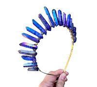 Diademas de cristal hechas a mano para mujer, de aleación pulida, accesorios para el cabello, boda, novia, reina