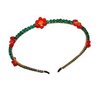 Diademas de diamantes de imitación de cristal, tocado con lazos, elegante accesorio para fotos, disfraz de fiesta para mujer, tejido de flores