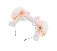 Diademas de dibujos animados con diseño creativo, diademas de felpa para mujer, accesorios de uso diario, diadema de orejas de animales