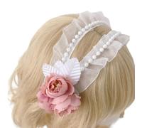 Diademas de encaje con flores francesas, accesorio delicado y elegante para mujeres y niñas