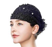Diademas de encaje para mujer, diadema de encaje, bandas elásticas para mujer de vestir, ancho para mujer, estiramiento vendimia de encaje con borde diadema Bandana bohemia para mujer