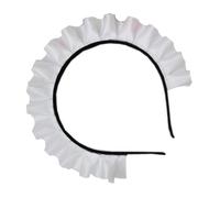 Diademas de encaje plisadas japonesas elegantes diademas de maquillaje en vivo, diadema de encaje plisada, diadema de encaje plisada para niñas, diademas de encaje plisadas blancas