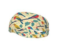 Diademas de Entrenamiento Birds Flowers4 para Mujer, Cintas Deportivas Antideslizantes para el Cabello es
