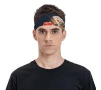 Diademas de fichas de póquer de casino para hombres y mujeres, bandas de sudor para correr, fútbol, gimnasio, accesorios