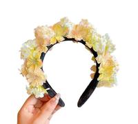Diademas de flores grandes para novia, diademas florales para mujer, guirnaldas florales para el pelo