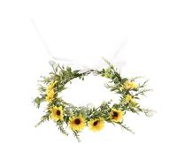 Diademas de flores para mujer, corona de flores para boda, fiesta, guirnaldas, corona, diadema para el pelo