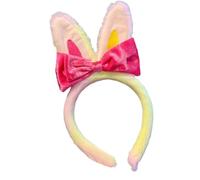Diademas de forro polar con orejas de conejo para niños, con banda elástica, diseño práctico resistente al lavado para eventos escolares y fotos, accesorios antideslizantes para el pelo de bebé