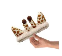 Diademas de jirafa unisex, elástica, suave, para yoga, deportes, lavado, cara, pelo, antideslizante, con jirafa, diadema elástica para lavar la cara, para mujer