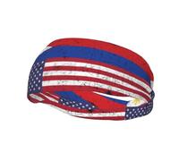 Diademas de la bandera filipina americana Diademas deportivas Diadema de entrenamiento que absorbe la humedad Diademas para el sudor Diadema para correr
