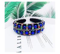 Diademas de lujo acolchadas con aro para la cabeza con diamantes de imitación a la moda para mujeres y niñas, tocado barroco de esponja para fiestas y bodas, accesorios para el cabello