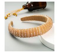 Diademas de lujo con cristales brillantes y elegantes para mujer, diademas de esponja hechas a mano acolchadas con diamantes de imitación para mujer