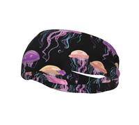 Diademas de medusas múltiples para yoga, deportes, fitness, unisex, para correr, baloncesto, banda deportiva que absorbe el sudor,