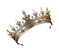 Diademas de metal con forma de medio círculo para mujer, corona barroca, ideal para fiestas y ocasiones especiales, adorno de lujo para el pelo, talla única, como se describe, como se describe