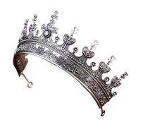 Diademas de metal con forma de medio círculo para mujer, corona barroca, ideal para fiestas y ocasiones especiales, accesorios para vestidos de noche, One Size, como se describe, como se describe