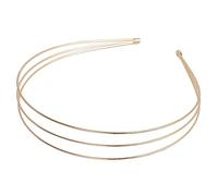 Diademas de metal de 2/3 capas para mujer, diadema elástica de metal para niñas