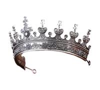 Diademas de metal de medio círculo para mujer, corona barroca, ideal para fiestas y ocasiones especiales, adorno de lujo para el cabello, One Size, como se describe, como se describe