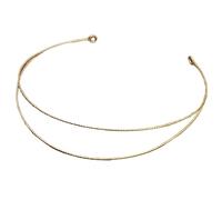 Diademas de metal liso con marco de alambre para hombres y mujeres, accesorio para el cabello