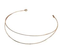 Diademas de metal liso con marco de alambre para hombres y mujeres, accesorio para el cabello