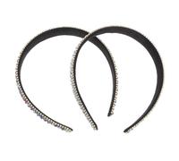 Diademas de Moda Gemas Brillantes para Mujer 2 Piezas