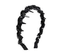 Diademas de moda para mujer con dientes de color negro con diadema N3w6, 1 unidad