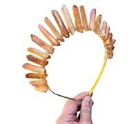 Diademas de moda para mujer, corona de cristal natural, diadema de reina, accesorios para el cabello para boda, dama de honor