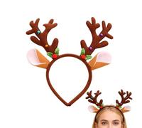 Diademas de Navidad | Accesorios para el pelo de reno - Divertido tocado de festival | para niñas, vacaciones escolares, reuniones familiares, celebración de temporada, cena, boda, concierto, evento