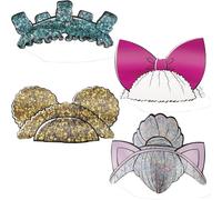 Unique- LOL Surprise Diademas de Papel-Fiesta Paquete de 4, dibujos animados, Multicolor, Talla única (20390)