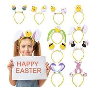 Diademas de Pascua para mujer, diademas de Pascua de pollo,Accesorios para el cabello de pollo conejo de Pascua - 10X cintas para el cabello accesorios Foto, diademas para el cabello decoraciones de