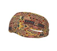 Diademas de Patchwork Textil Africano para Cabello Corto Unisex, Cintas elásticas para el Cabello de Mujer, Antideslizantes, para Hacer Ejercicio, Practicar Deportes o Yoga.