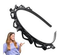 Diademas de pelo rizado, pinzas onduladas para peinado, diadema de dientes con clips adjuntos para adultos, hombres, mujeres y niñas