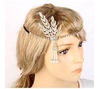 Diademas De Plumas GRAN GATSBY DIEVECER HOMBRE DE LA DIEVENEA 1920 CAPA DE PELO DE PAIS DE PAISAÑA DE PISTA DE MARIFICACIÓN VINTAYA FLAPPER GRANDE GATSBY FLAPPER VESTURA ACCESORIOS Diadema De Plumas(3