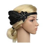 Diademas De Plumas Techo de la banda de la cabeza de la vendimia de 1920 con accesorios for el pelo de la pluma de pavo real Diadema De Plumas(6)