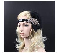 Diademas De Plumas Techo de la banda de la cabeza de la vendimia de 1920 con accesorios for el pelo de la pluma de pavo real Diadema De Plumas(2)