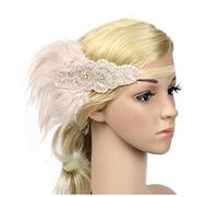 Diademas De Plumas Techo de la banda de la cabeza de la vendimia de 1920 con accesorios for el pelo de la pluma de pavo real Diadema De Plumas(11)