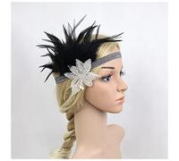 Diademas De Plumas Techo de la banda de la cabeza de la vendimia de 1920 con accesorios for el pelo de la pluma de pavo real Diadema De Plumas(15)