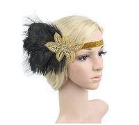 Diademas De Plumas Techo de la banda de la cabeza de la vendimia de 1920 con accesorios for el pelo de la pluma de pavo real Diadema De Plumas(20)