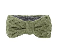 Diademas de punto con forro polar para mujer, diademas elásticas con lazos, cómodas, calentadores de orejas para invierno