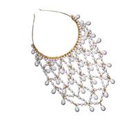 Diademas de red de moda con perlas hechas a mano para bodas, para ocasiones especiales y banquetes