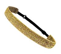 Diademas de rejilla con purpurina, antideslizantes, para correr, elásticas, para niñas, deportes, tela de terciopelo, elástica, brillante, elástica, a la moda para mujer