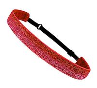 Diademas de rejilla con purpurina, antideslizantes, para correr, elásticas, para niñas, deportes, tela de terciopelo, elástica, brillante, elástica, a la moda para mujer