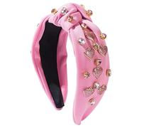 Diademas de San Valentín para mujer, Diadema del Día de San Valentín - Diadema de corazón ancho para mujer,Diademas elegantes para niñas, accesorio de maquillaje para fiestas navideñas