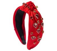 Diademas de San Valentín para mujer, Diadema del Día de San Valentín, Diadema de corazón ancho para mujer, Diademas elegantes para niñas, accesorio de maquillaje para fiestas navideñas